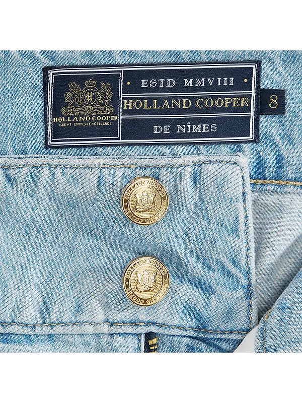 Holland Cooper Women's Tailored Wide Leg Jeans - Vintage Indigo Image 7