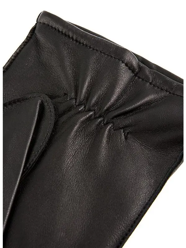 Dents Men's Dilton Three-Point Lined Leather Gloves - Black Image 5