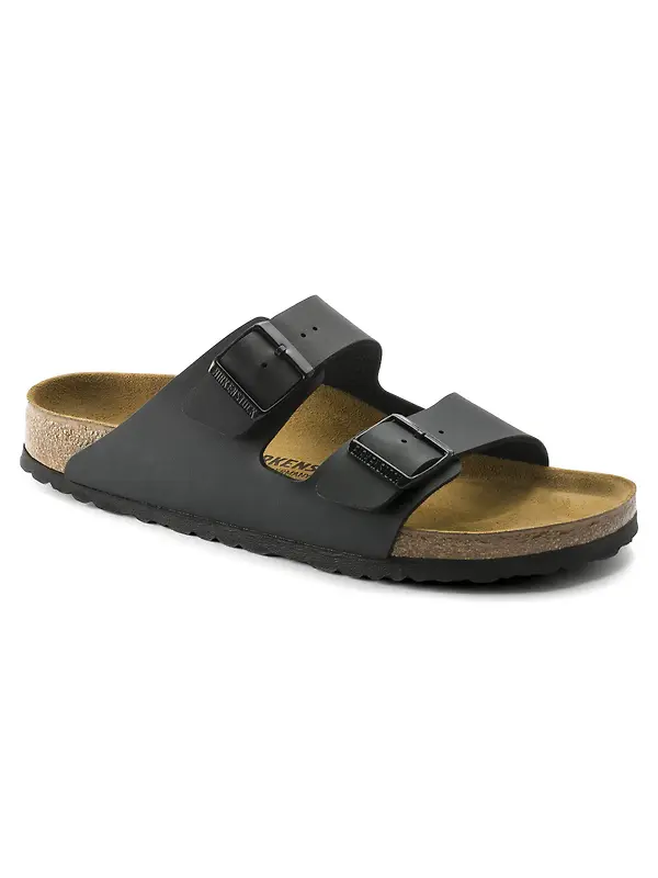 Birkenstock Unisex Arizona Birko-Flor Regular Sandals - Black Image 1
