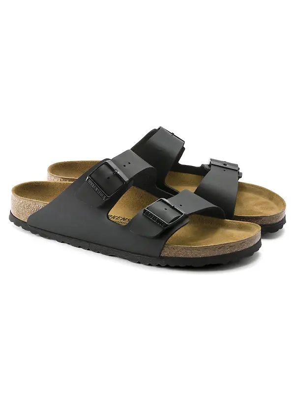 Birkenstock Unisex Arizona Birko-Flor Regular Sandals - Black Image 6