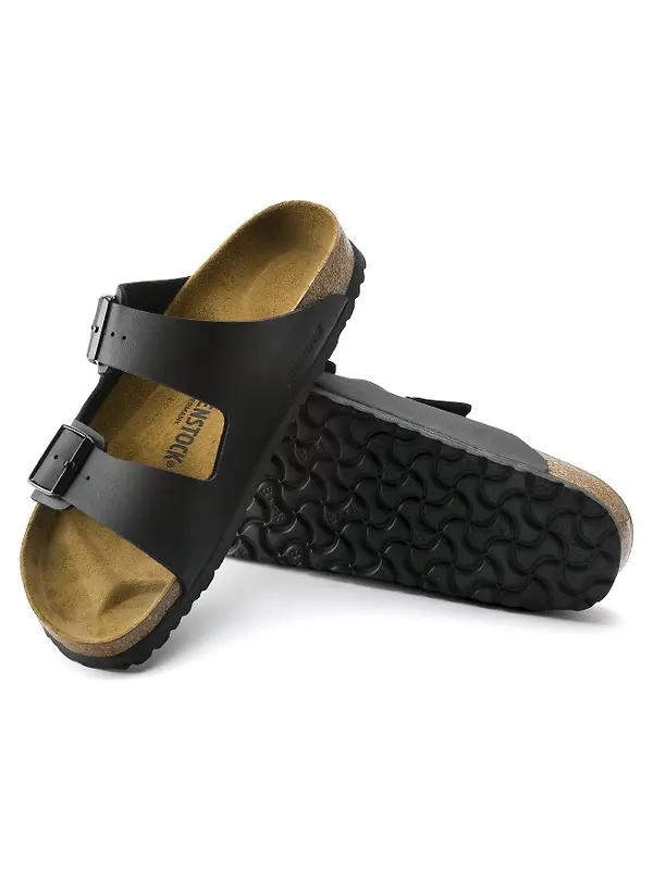 Birkenstock Unisex Arizona Birko-Flor Regular Sandals - Black Image 10