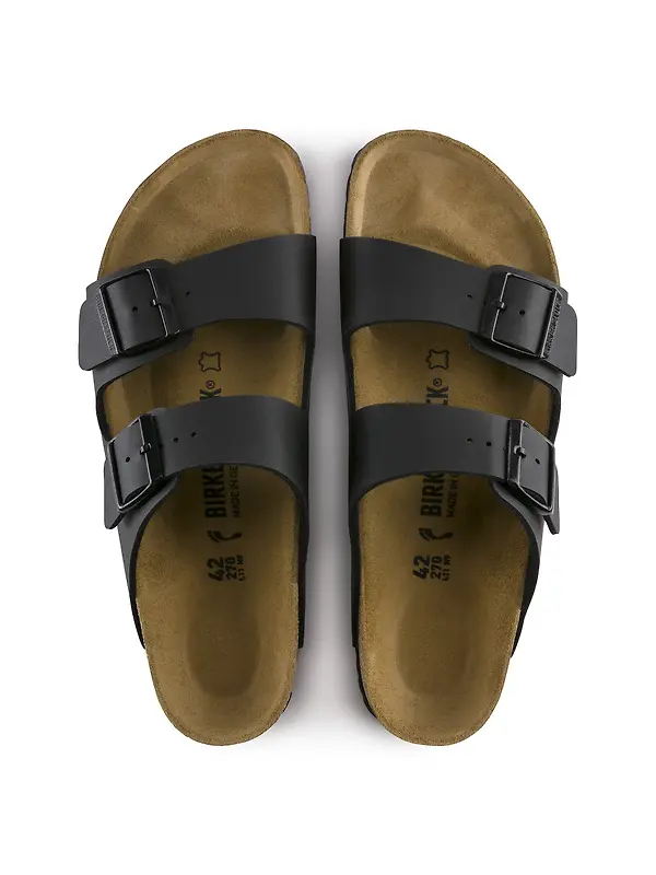 Birkenstock Unisex Arizona Birko-Flor Regular Sandals - Black Image 2