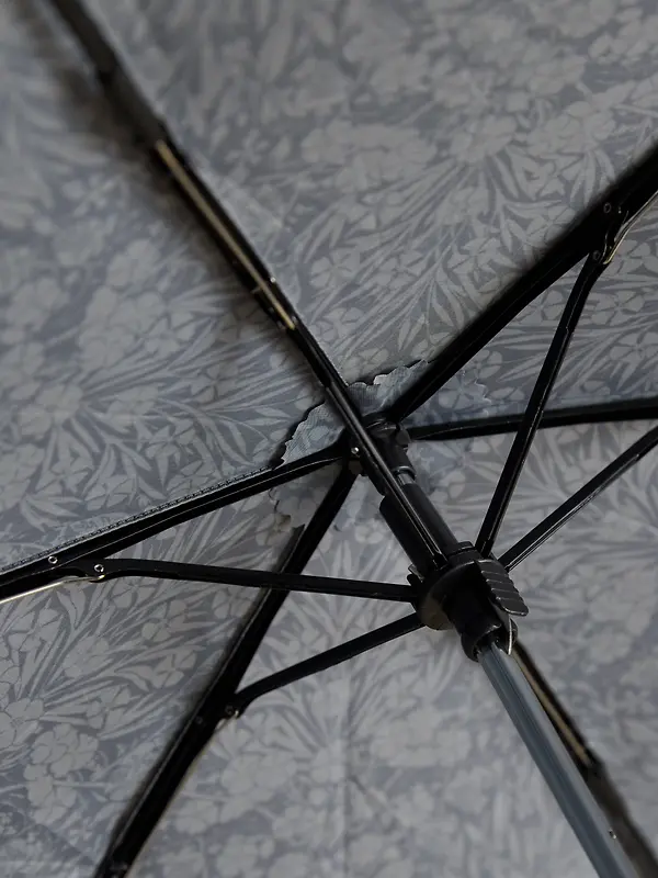 Joules Rayne Floral Printed Umbrella - Black Image 4