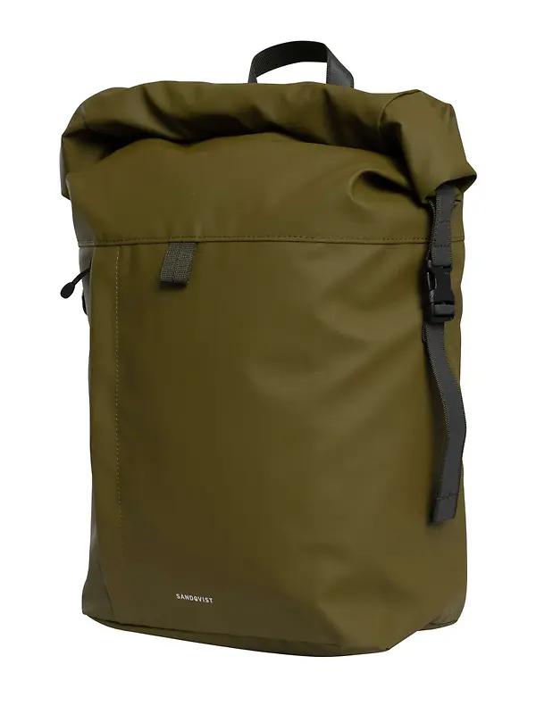 Sandqvist Konrad Rolltop Backpack - 17L - Moss Green Image 2