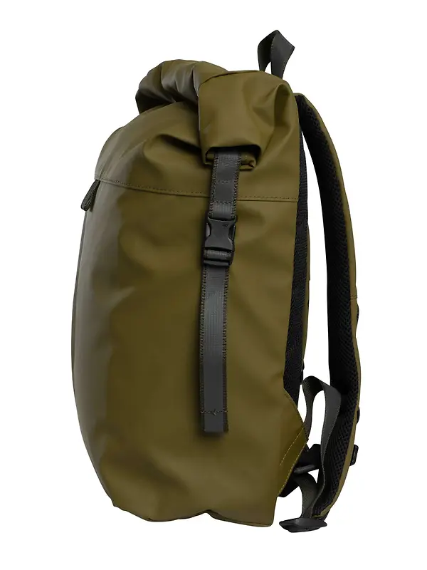 Sandqvist Konrad Rolltop Backpack - 17L - Moss Green Image 3