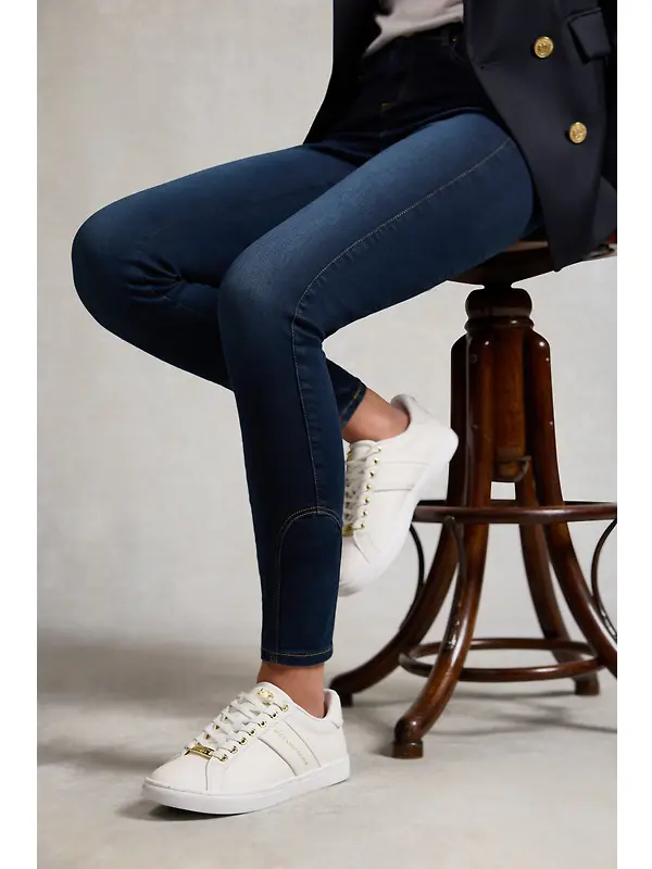 Holland Cooper Women's Knightsbridge Court Trainers - White Image 3