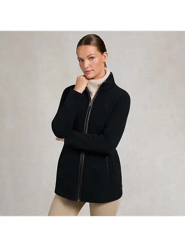 Holland Cooper Women's Country Longline Fleece - Black Image 4