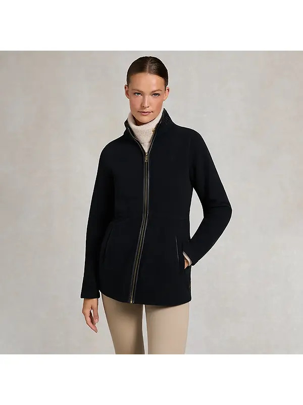 Holland Cooper Women's Country Longline Fleece - Black Image 2