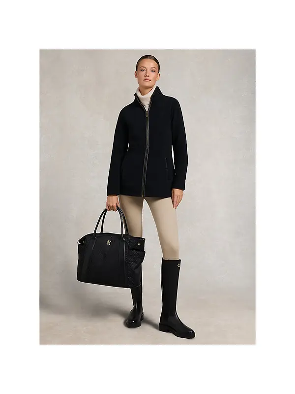 Holland Cooper Women's Country Longline Fleece - Black Image 3