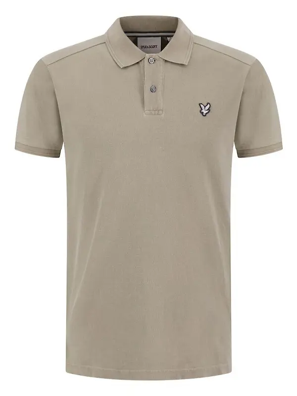 Lyle & Scott Men's Natural Dye Polo - Sand Image 1