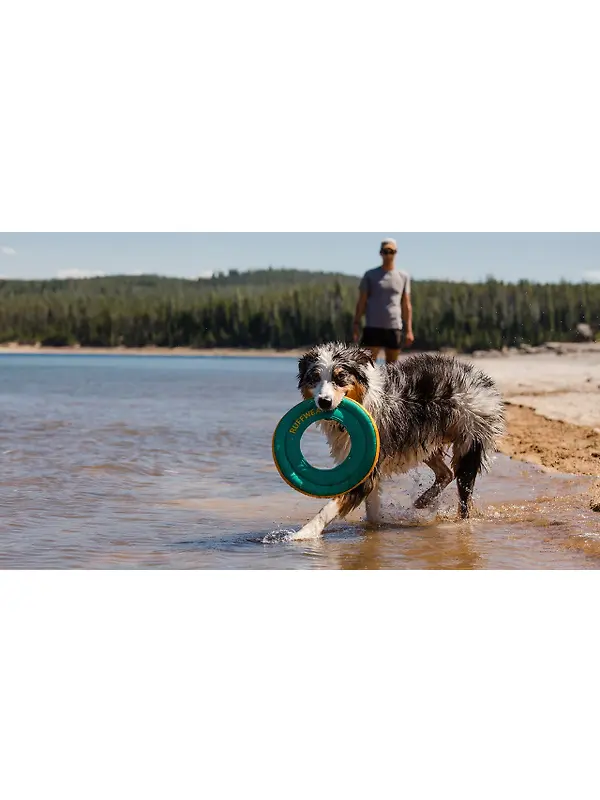 RUFFWEAR Hydro Plane Floating Throw Toy - Campfire Orange Image 7