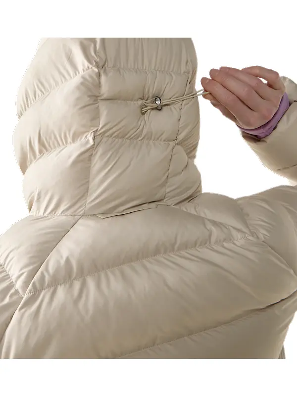 Haglöfs Women's Rosson Down Hooded Jacket - Chalk Beige Image 6