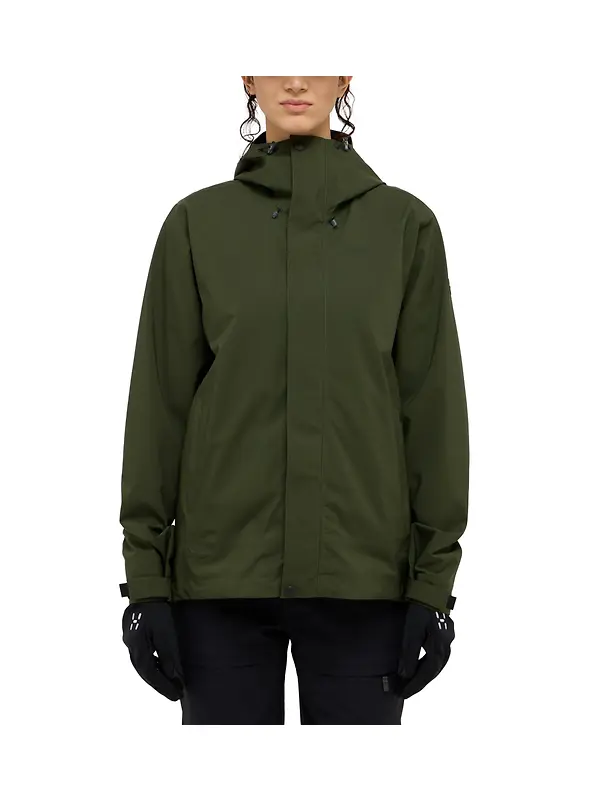 Haglöfs Women's Breeze Proof Jacket - Seaweed Green Image 2