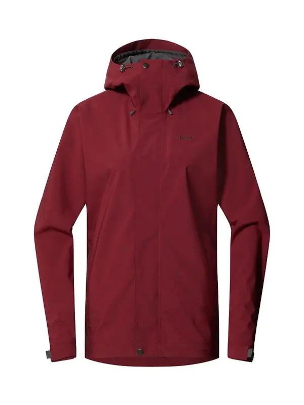 Haglöfs Women's Breeze Proof Waterproof Jacket - Carmine Red Image 1
