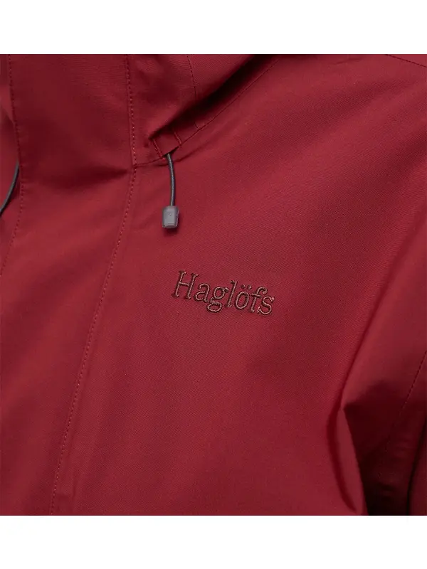 Haglöfs Women's Breeze Proof Waterproof Jacket - Carmine Red Image 12
