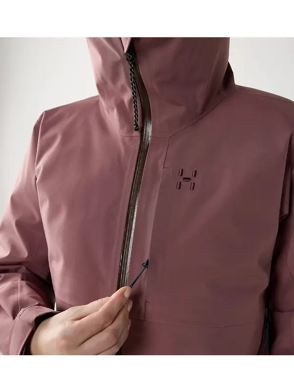 Haglöfs Women's Front Proof II Waterproof Jacket - Misty Mauve Image 11