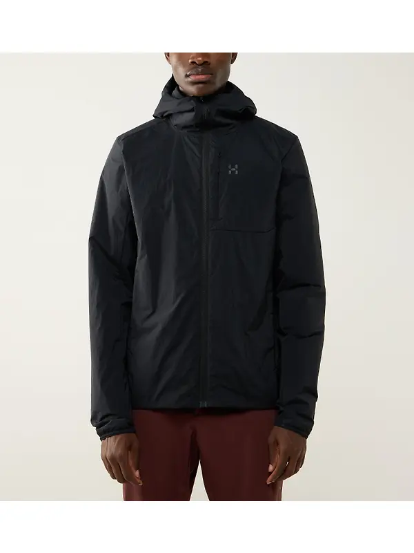 Haglöfs Men's L.I.M Mimic Barrier Hood Insulated Jacket - True Black Image 2