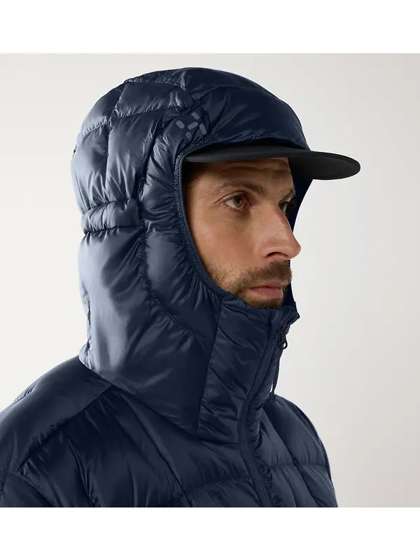 Haglöfs Men's Hede Down Hood Jacket - Tarn Blue Image 10