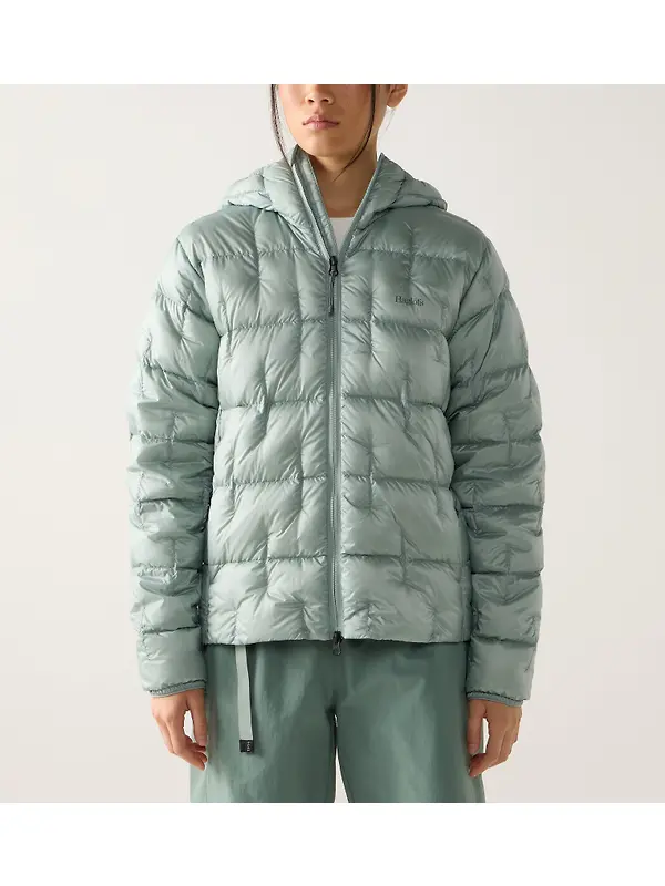 Haglöfs Women's Hede Down Hood Jacket - Dew Green Image 2