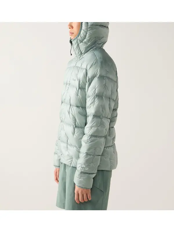 Haglöfs Women's Hede Down Hood Jacket - Dew Green Image 4