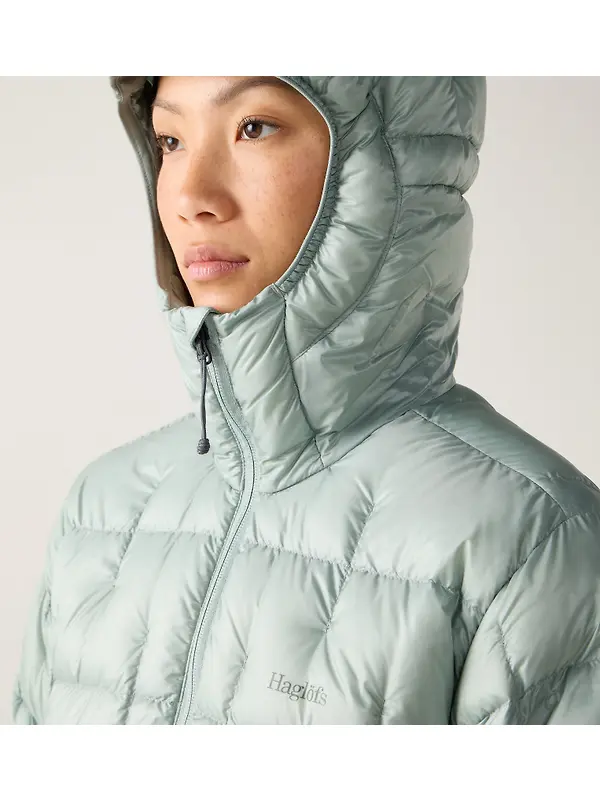 Haglöfs Women's Hede Down Hood Jacket - Dew Green Image 11