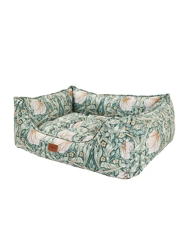 William Morris Square Dog Bed - Pimpernel Print Image 4