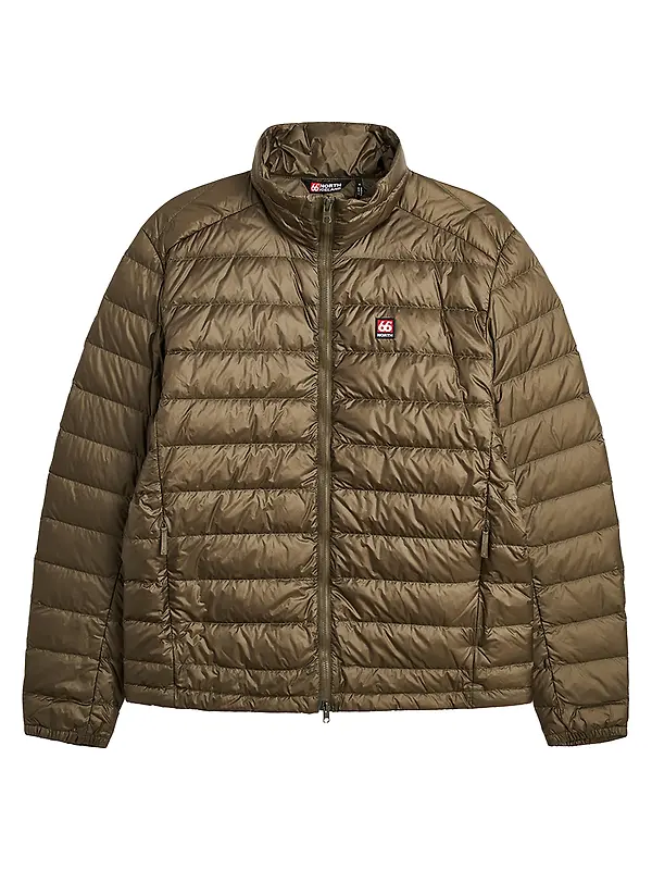 66°North Men's Keilir Down Collar Jacket - Light Wren Image 1
