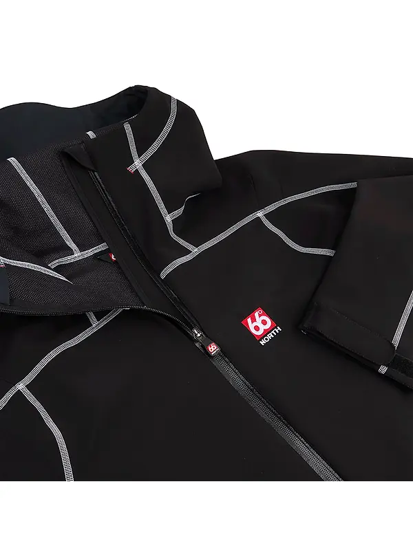 66°North Men's Vatnajökull Softshell Jacket - Black Image 10