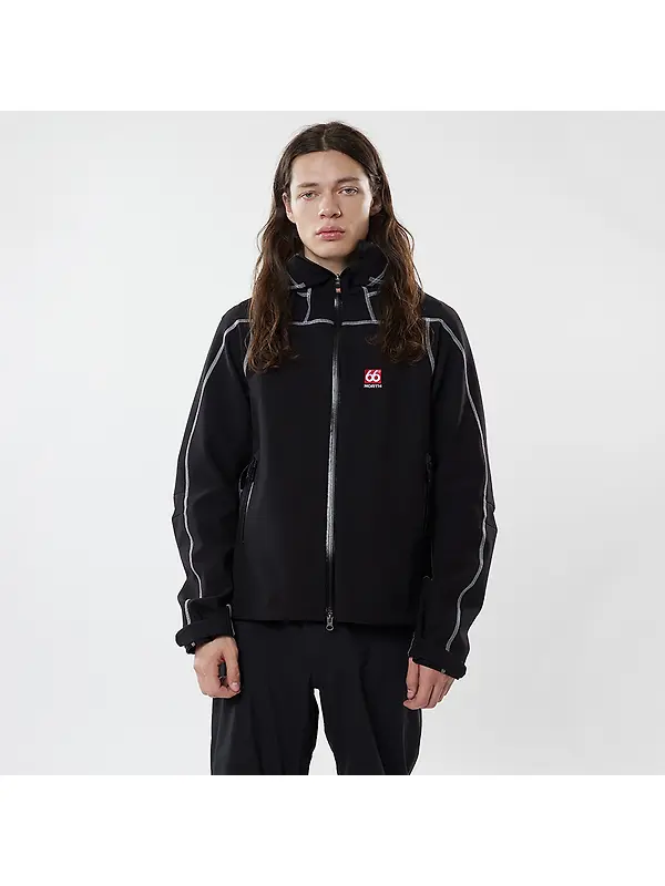 66°North Men's Vatnajökull Softshell Jacket - Black Image 2