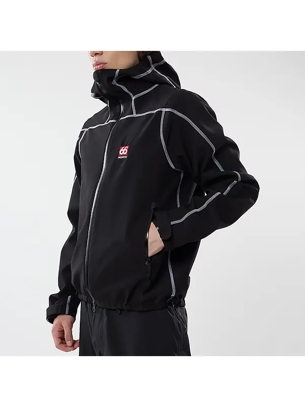 66°North Men's Vatnajökull Softshell Jacket - Black Image 6