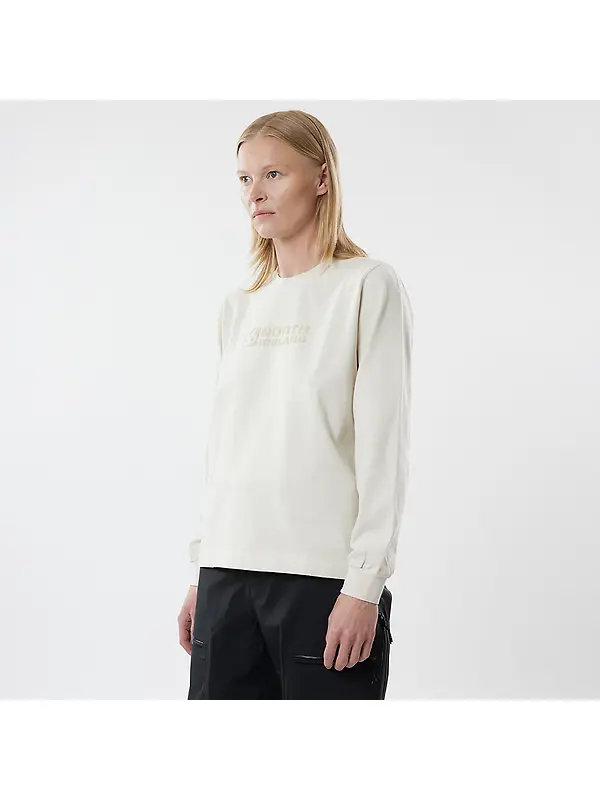 66°North Women's Borgir Longsleeve T-Shirt - Eggshell Image 2