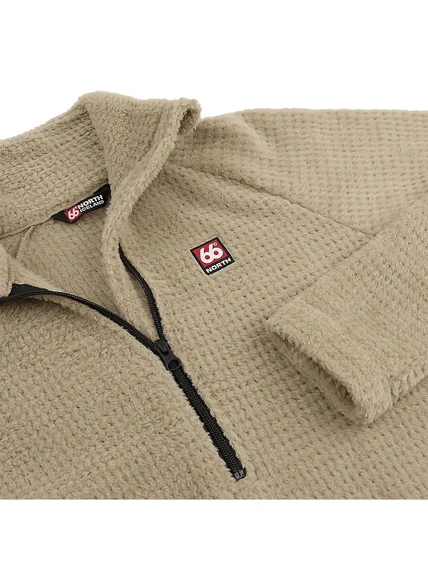 66°North Women's Hrannar Zipneck Fleece - Volcanic Desert Image 8