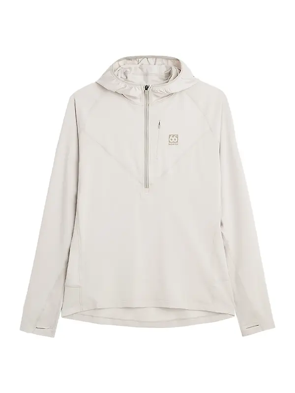 66°North Women's Ljósufjöll Hoodie - Stone Image 1