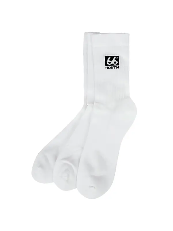 66°North 3-Pack Socks - White Image 1