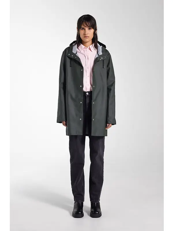 Stutterheim Stockholm Lightweight Raincoat - Green Image 11