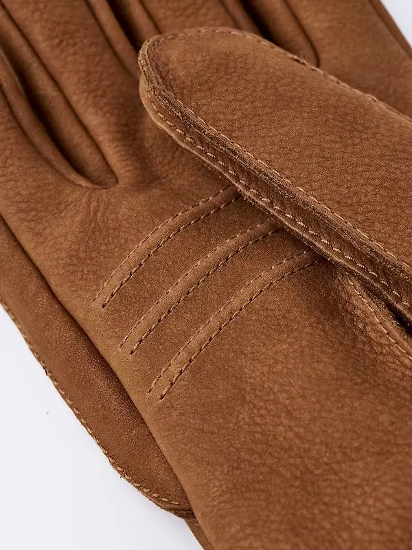 Hestra Joar Nubuck Leather Gloves - Cork Image 4
