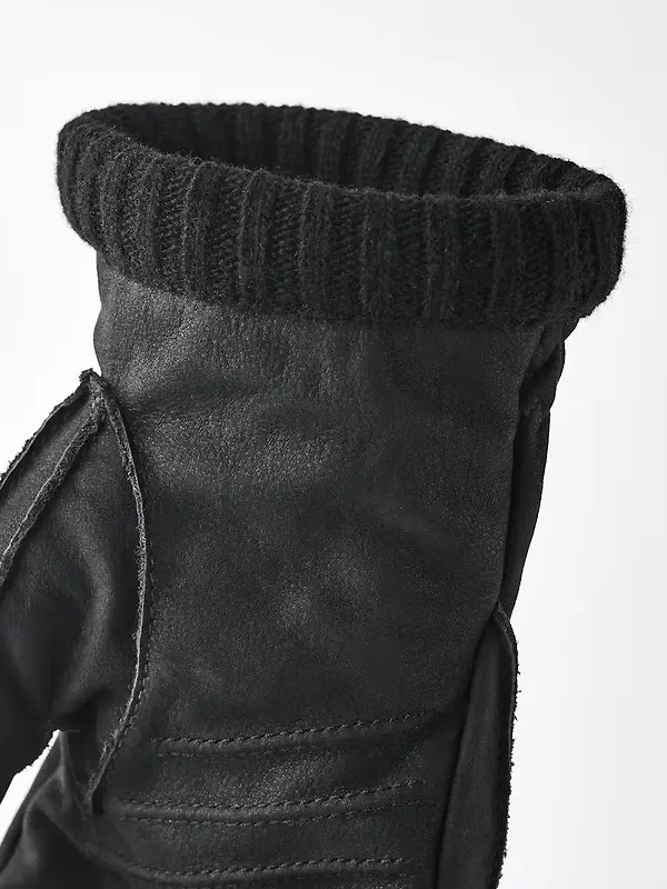 Hestra Joar Nubuck Leather Gloves - Black Image 3