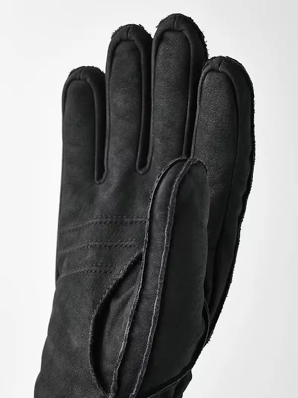 Hestra Joar Nubuck Leather Gloves - Black Image 2
