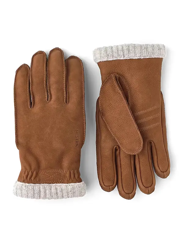 Hestra Joar Nubuck Leather Gloves - Cork Image 1