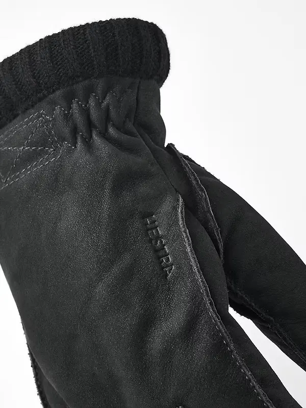 Hestra Joar Nubuck Leather Gloves - Black Image 4