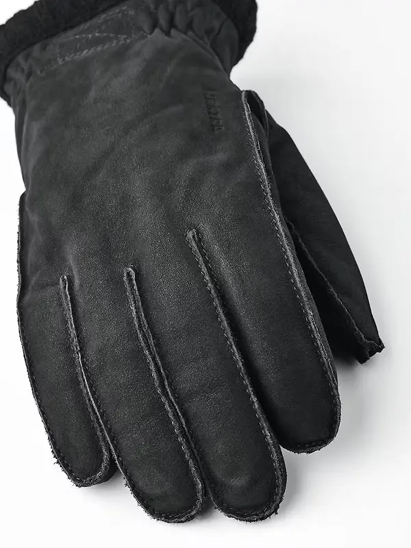 Hestra Joar Nubuck Leather Gloves - Black Image 5