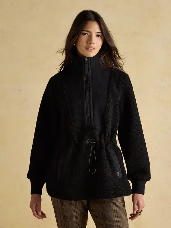 Joules Women's Thurleston Quarter Zip Fleece - Black Image 2