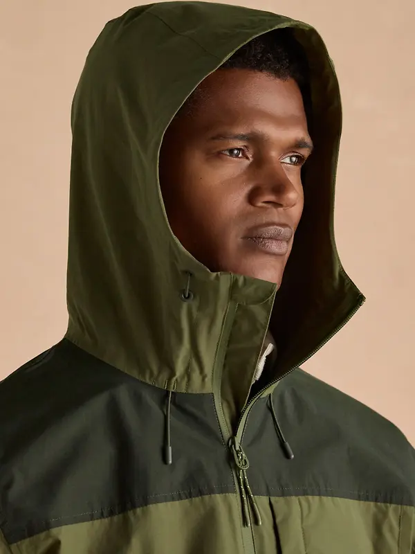 Joules Men's Ayston Lightweight Waterproof Coat - Green Image 13