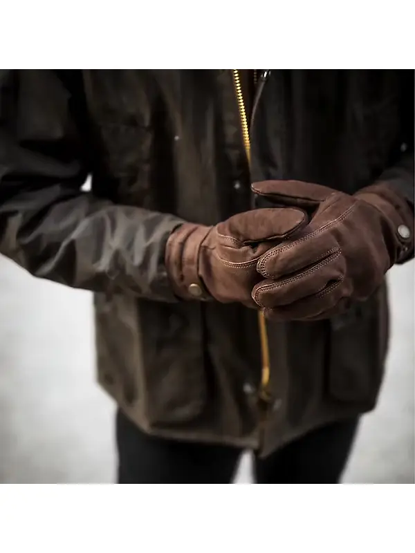 Hestra Bergvik Suede Leather Gloves - Espresso Image 7