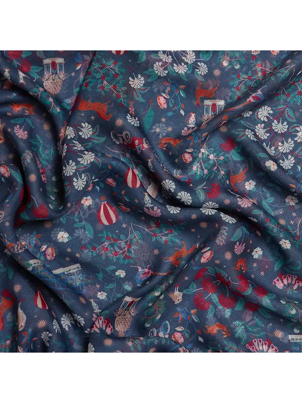 Joules Women's Abberton Lightweight Scarf - Navy Image 4