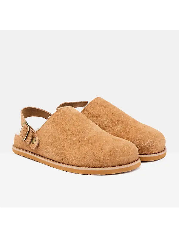 Joules Men's Hampden Clog Shoes - Chestnut Brown Image 2