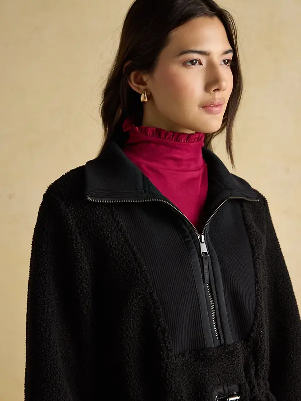 Joules Women's Thurleston Quarter Zip Fleece - Black Image 3