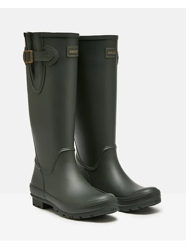 Joules Women's Houghton Adjustable Wellies - Green Image 2