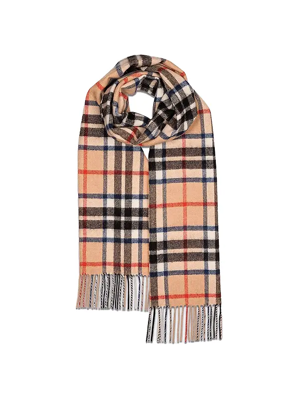Gloverall Unisex Oversized Lambswool Scarf - Camel Thomson Product Image