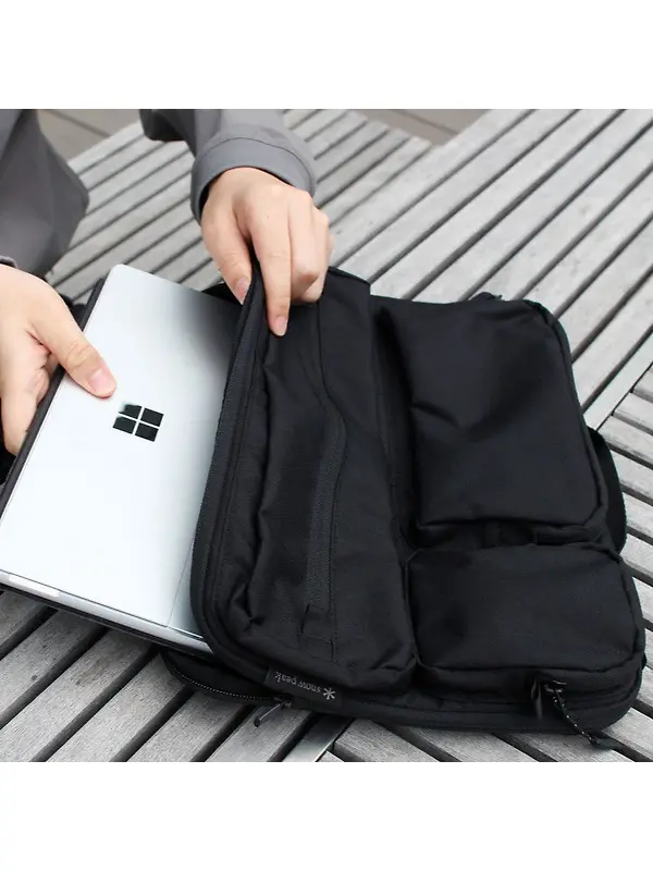 Snow Peak Everyday Use Laptop Case - Black Image 4